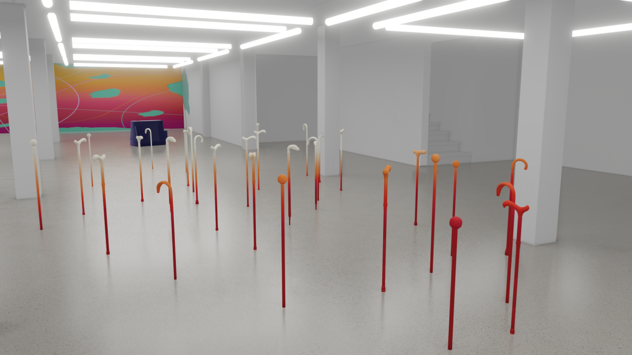 Exhibition simulation